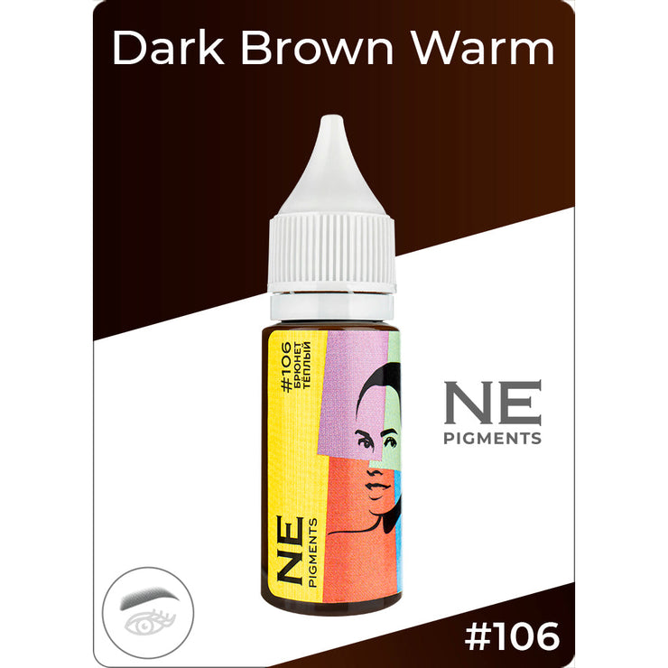 NE EYEBROWS PIGMENT #106 - DARK BROWN WARM
